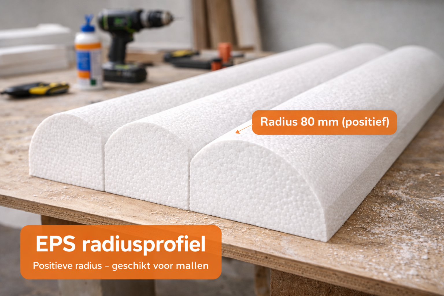 Piepschuim Radius mallen voor de interieurbouw
