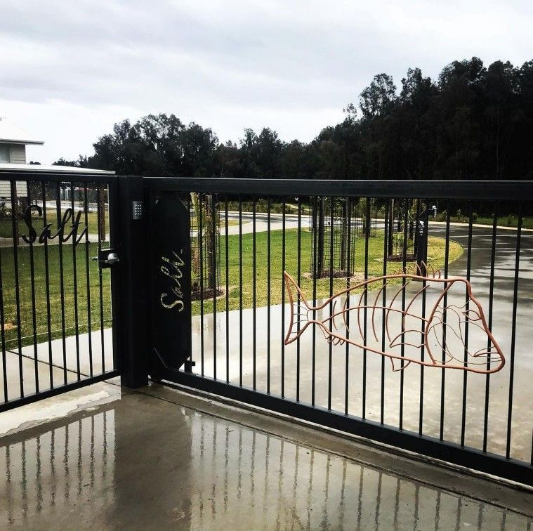 A Fence With the Word Salt Written on It — Barry Smith Engineering Pty Ltd in Coffs Harbour, NSW
