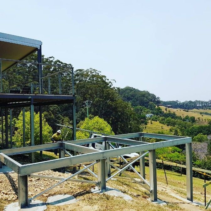 A Metal Structure is Sitting on Top of a Hill — Barry Smith Engineering Pty Ltd in Coffs Harbour, NSW 