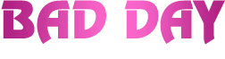 Pink text that reads 
