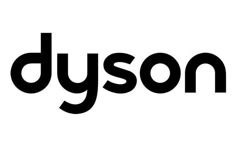 Logo Dyson nero su sfondo bianco