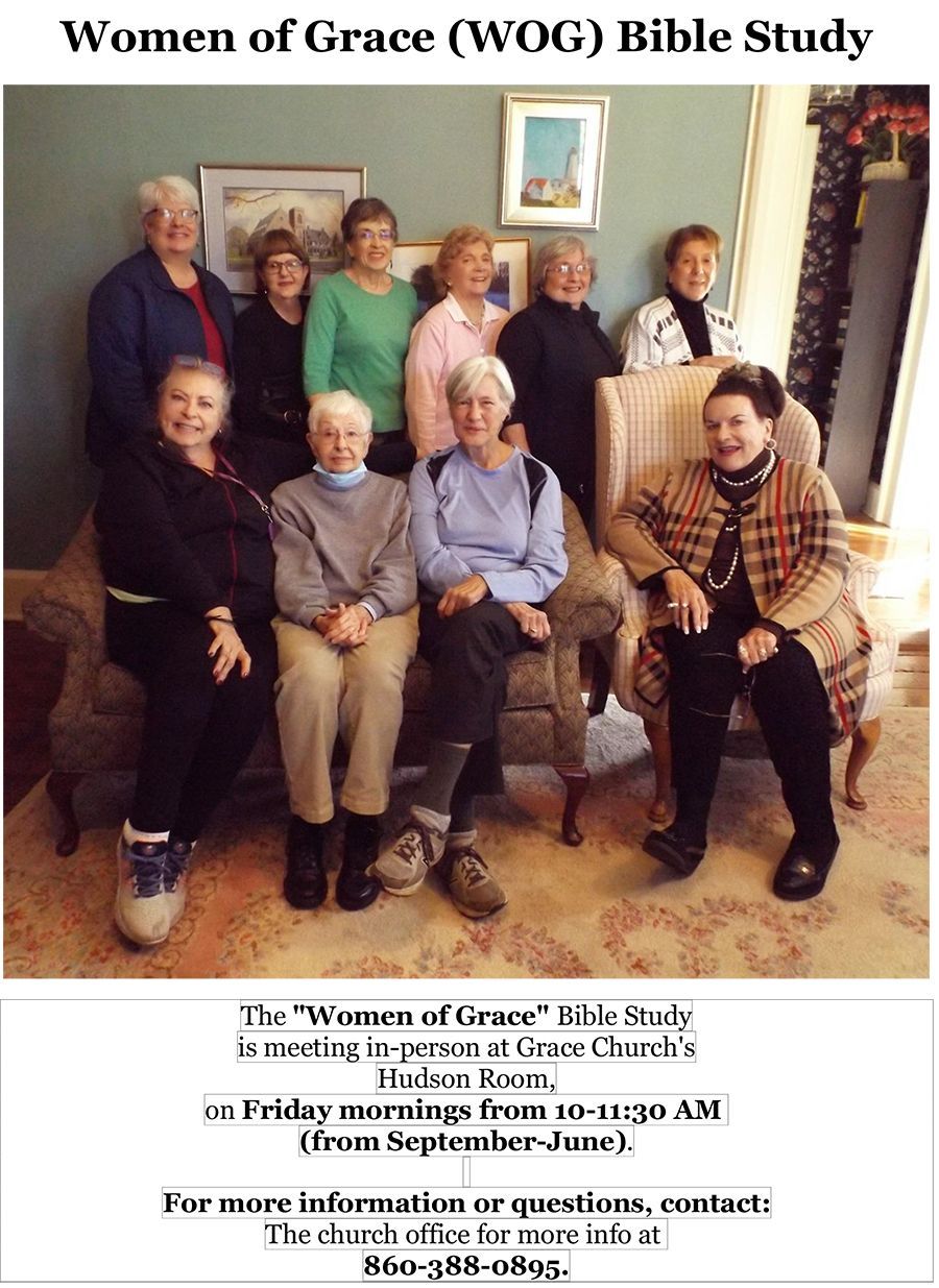 Women of Grace Bible study group members are posing together indoors