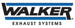 Walker Exhaust Systems logo in black and blue text on a white background