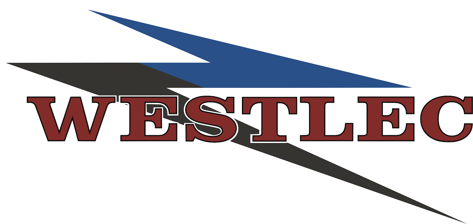 The westlec logo has a lightning bolt on it.