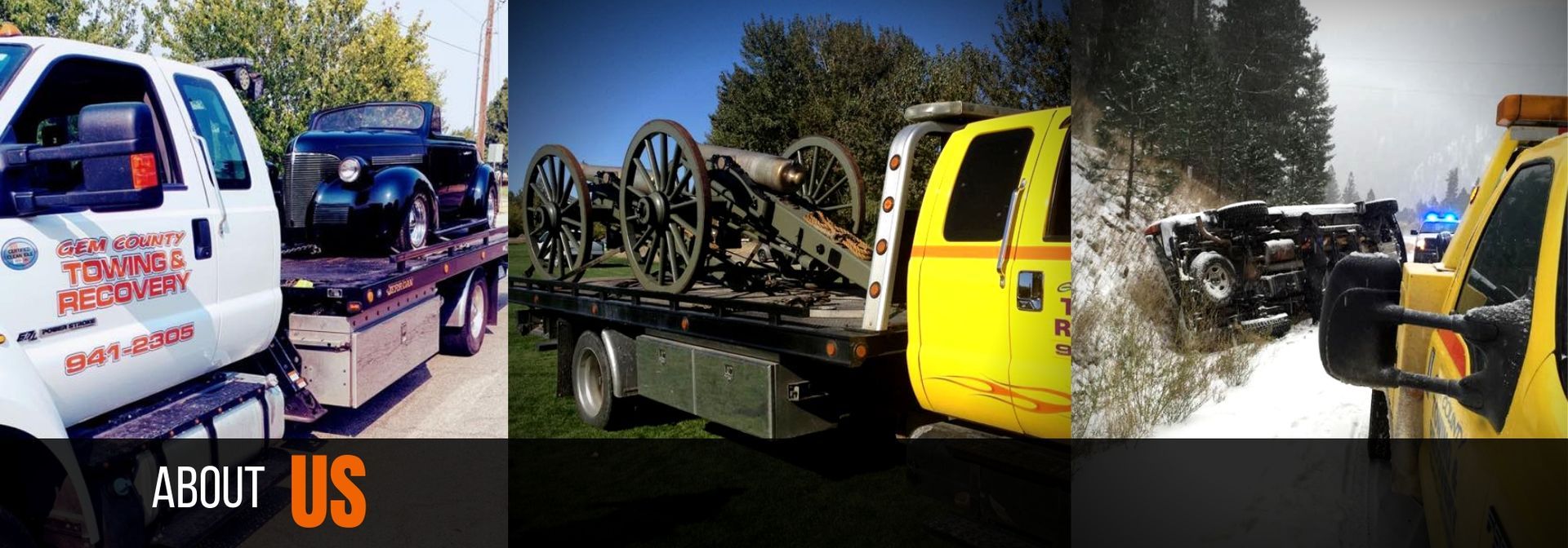 towing collage