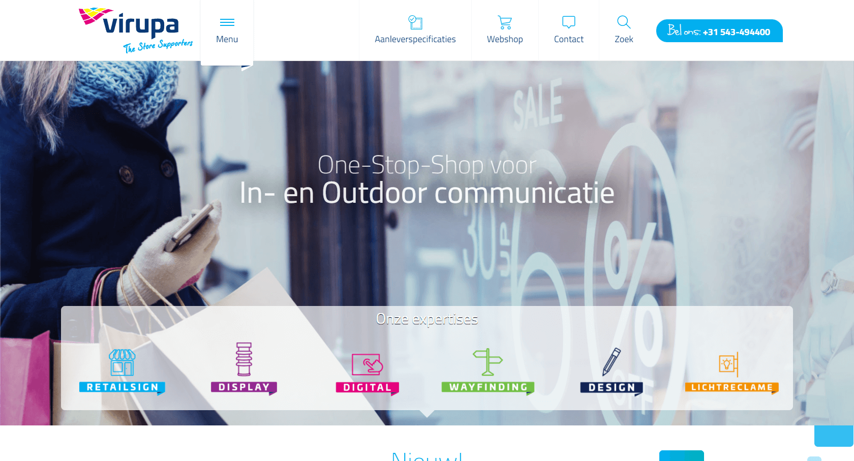Webshop gemaakt voor Virupa