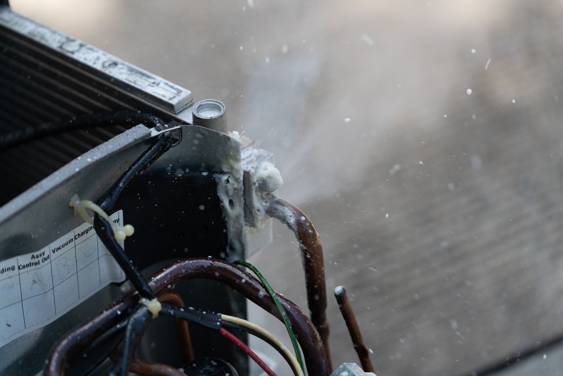 AC refrigerant line and cooling system service