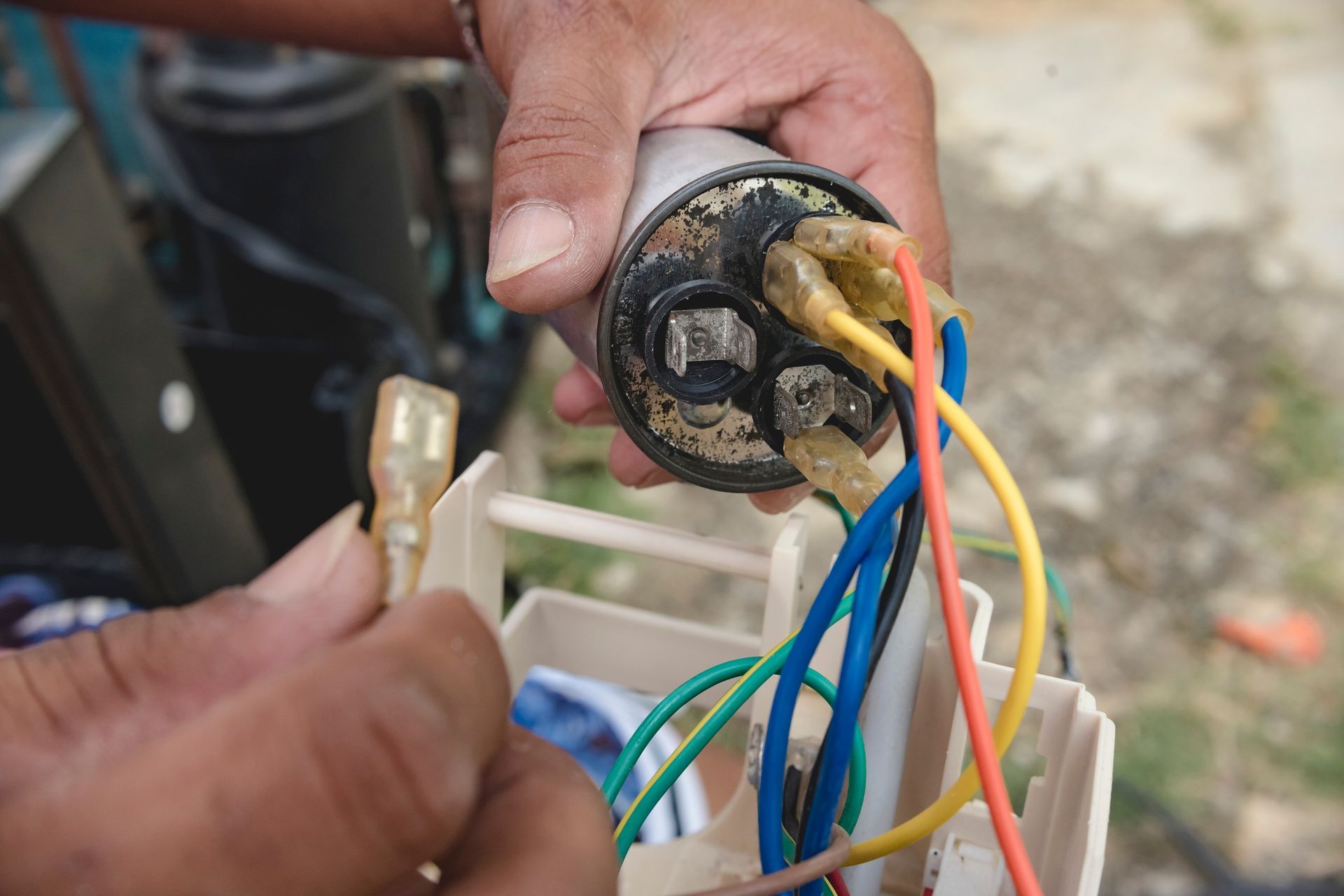 Do not test HVAC capacitor without a professional