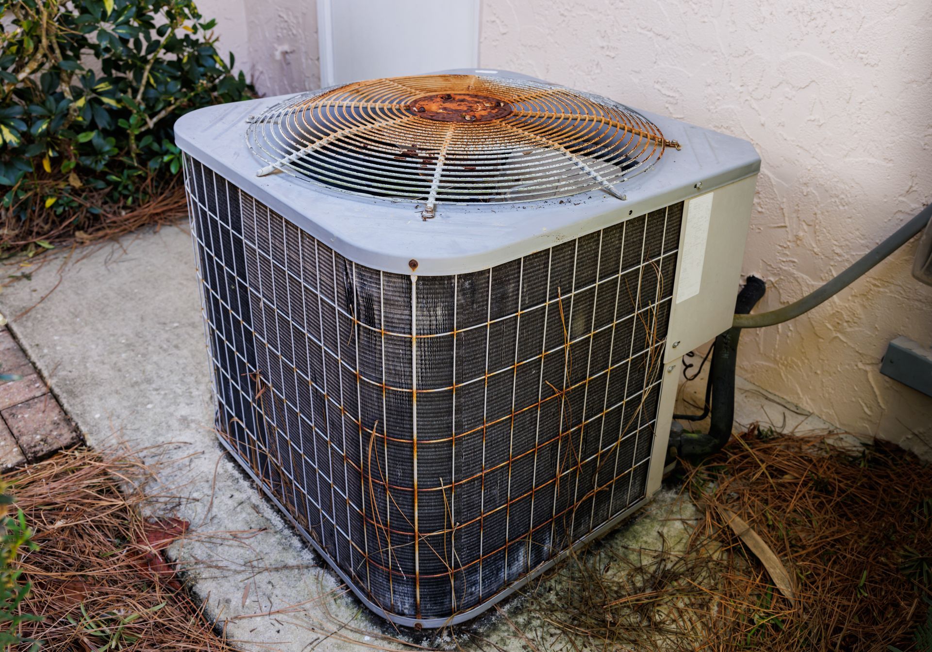 old HVAC system that needs to be replaced