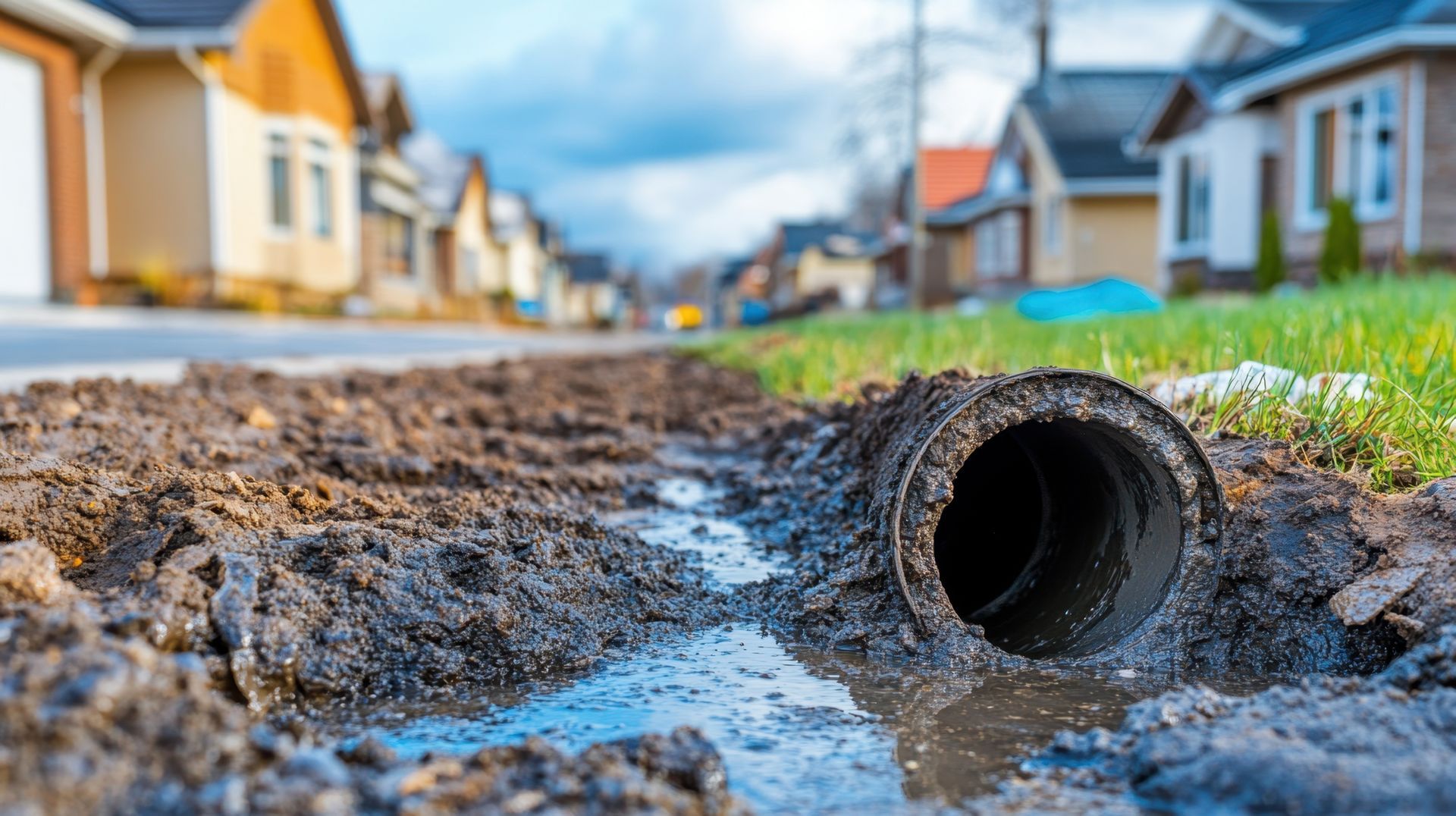 sewer small from drains