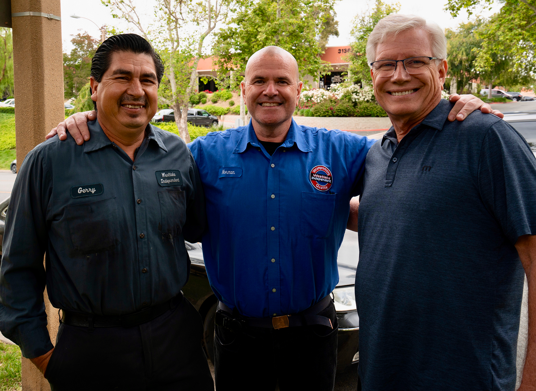 Three people smiling | Westlake Independent Automotive