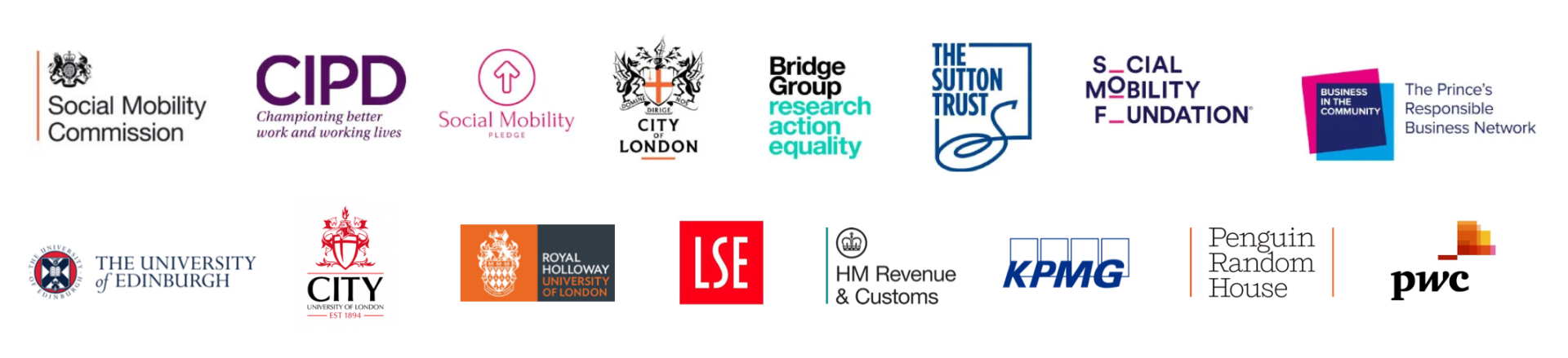 Example government, campaigning and research organisations