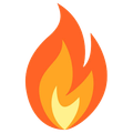 Flame, orange and yellow, stylized. Flame, orange and yellow, stylized.
