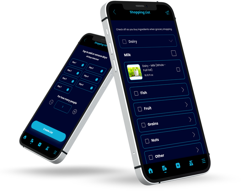 Two phones are sitting next to each other on a white background.6