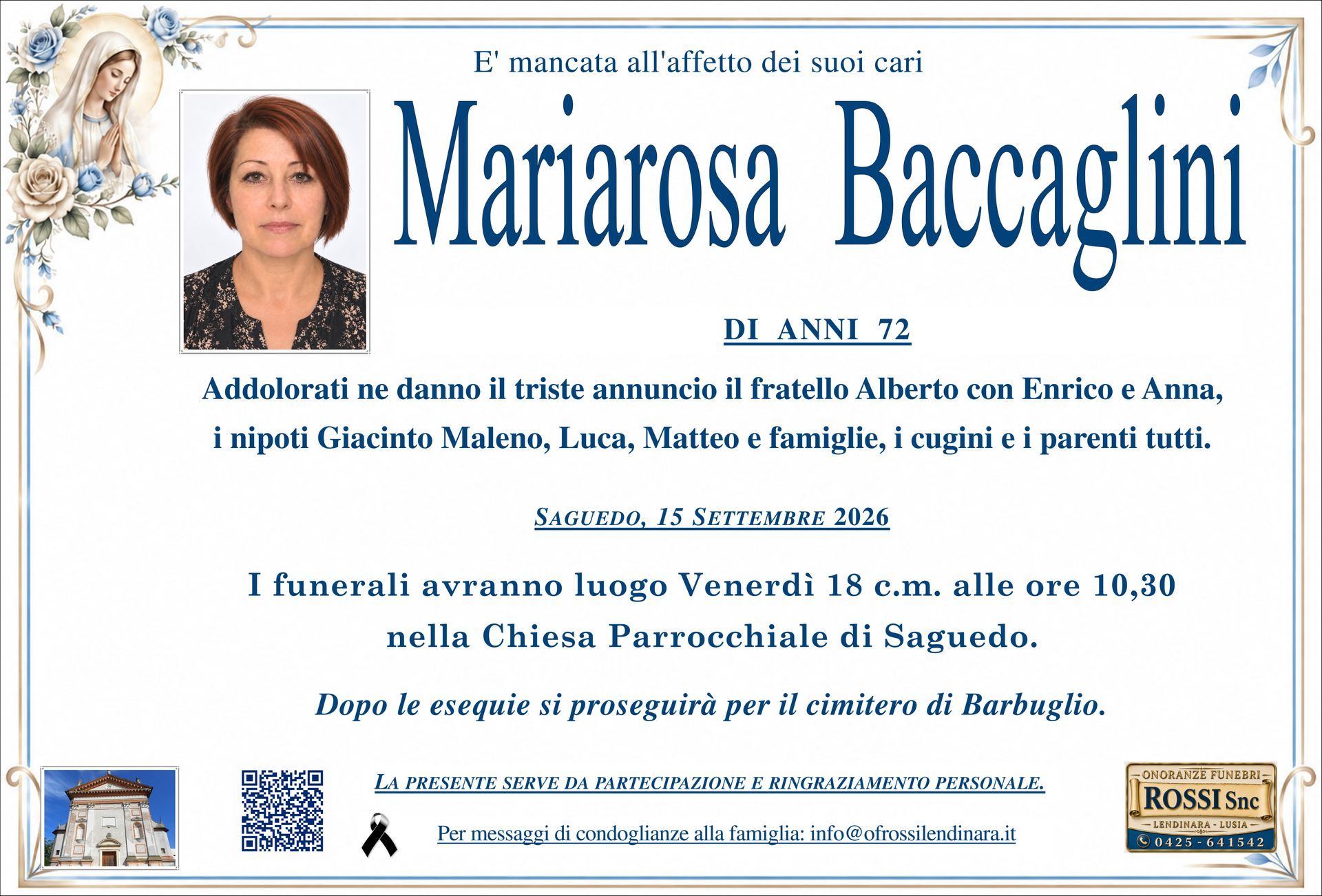 Poster for Claudio Maniezzo’s retirement event, with portrait, blue text, and university building icons