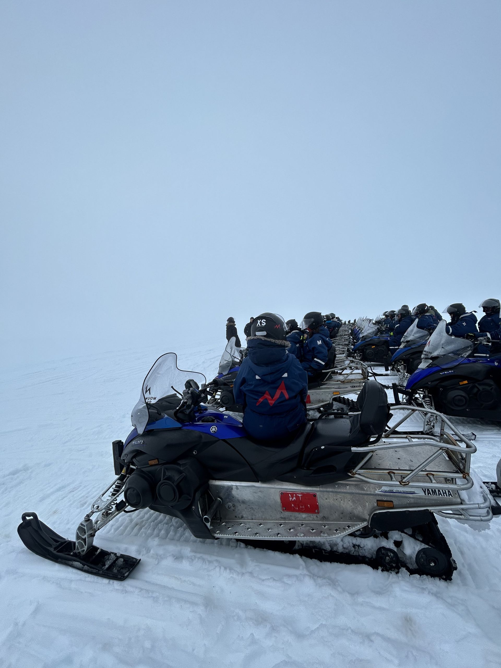 Iceland - Langjökull glacier snowmobiling