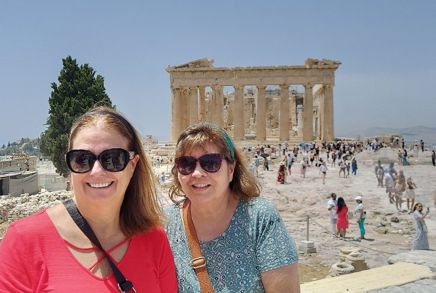 It's all Greek to Me Marika and Marcy Athens Acropolis