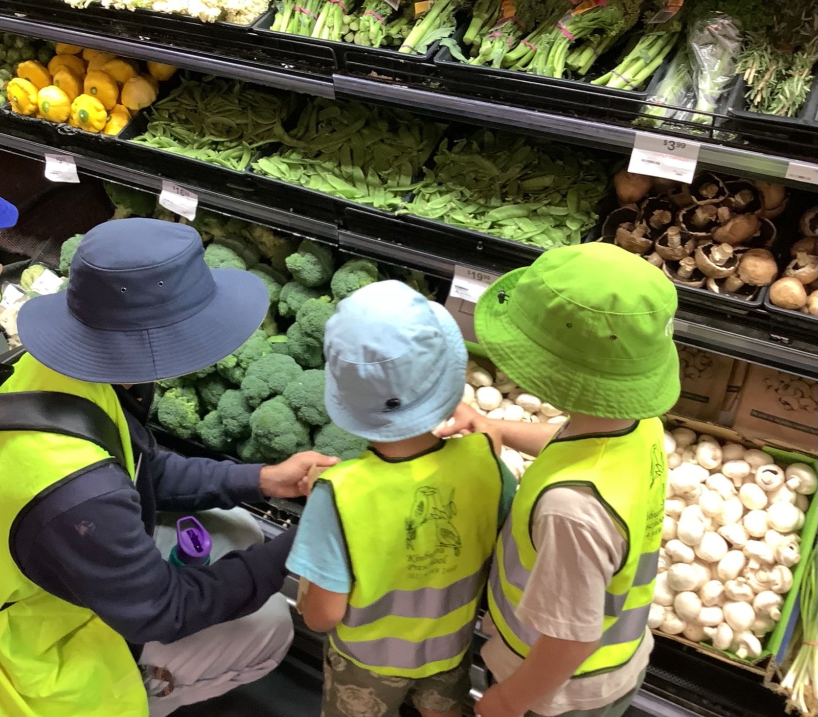 Children looking at groceries in the shop, education — Kinburra Preschool (Kincumber) in Kincumber, NSW
