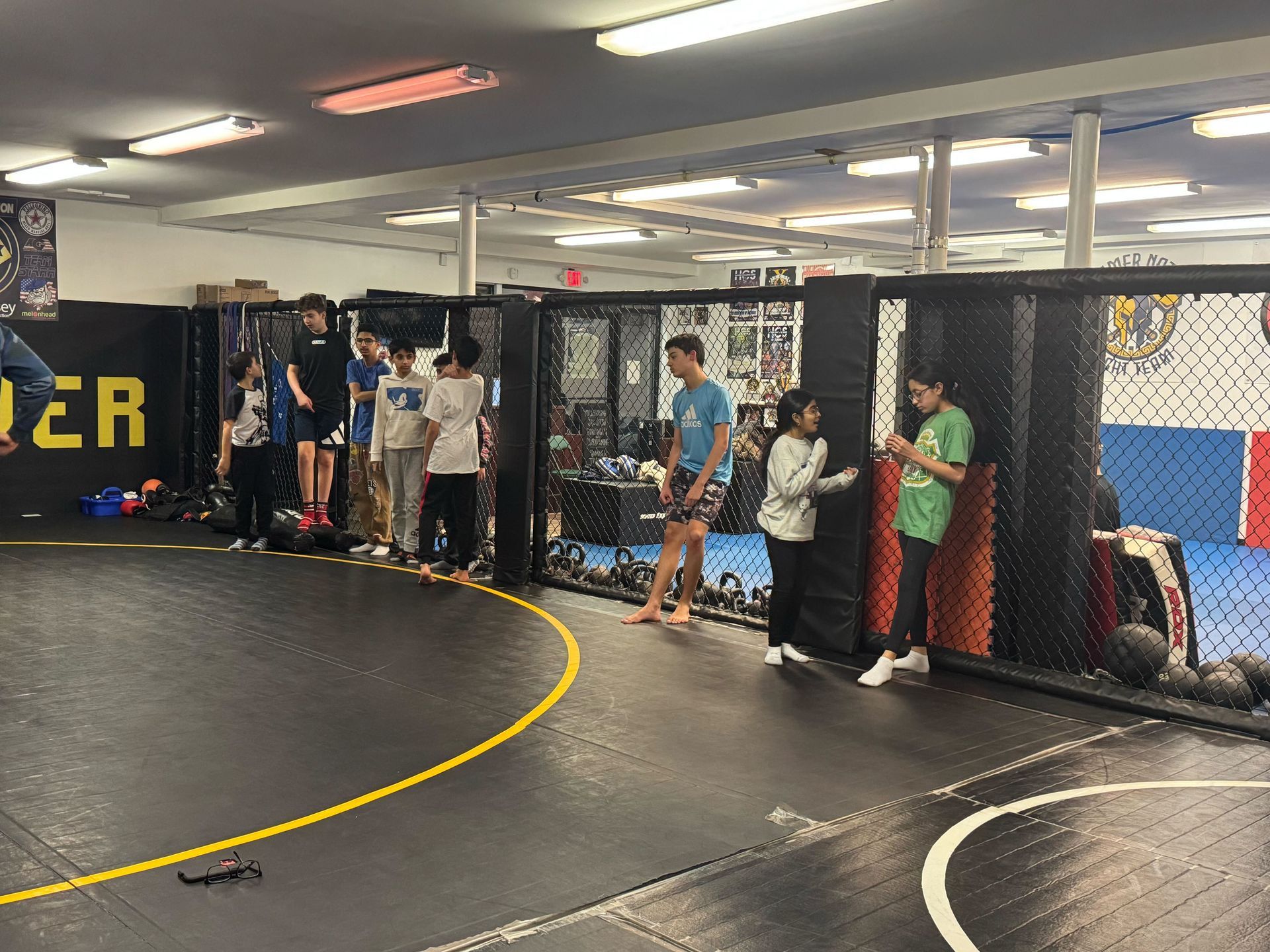 Kids practice controlled grappling drills at Hammer Sports and Performance in Hazlet, NJ, building confidence and focus.