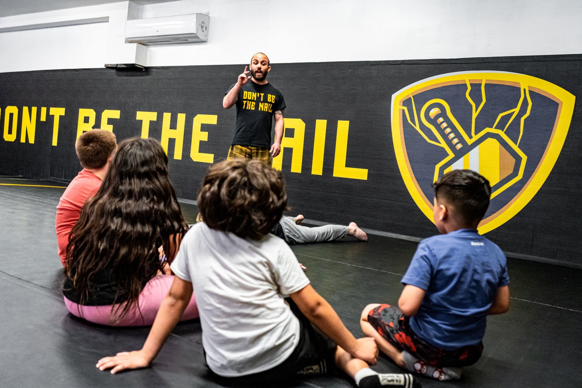 Kids practicing partner drills at Hamptons Jiu-Jitsu in Southampton, NY, building teamwork.