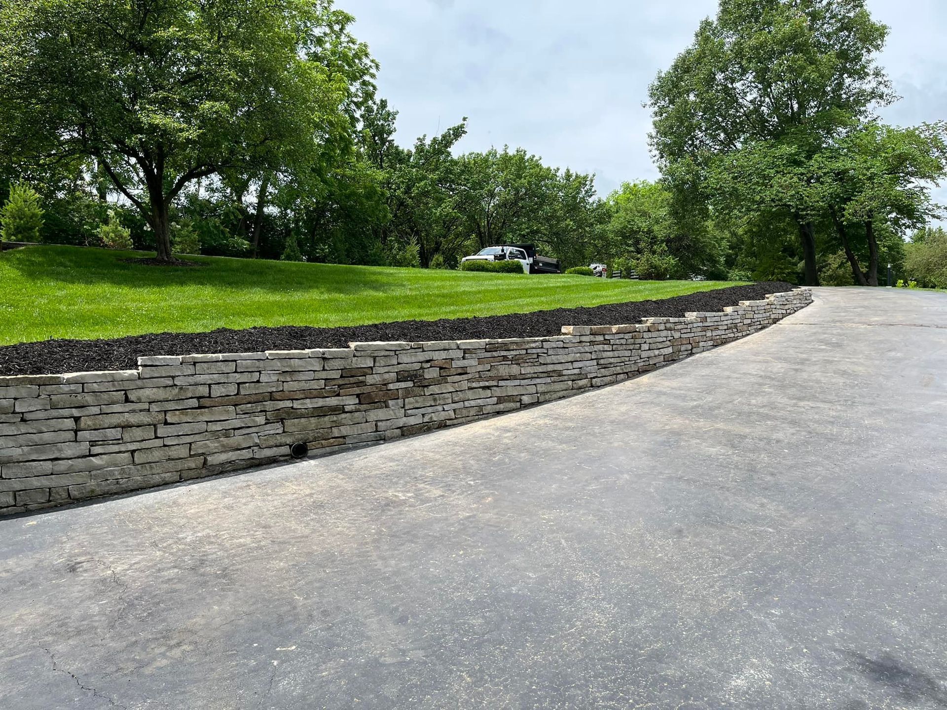 New Retaining Wall — Saint Charles, MO — Asset Builders