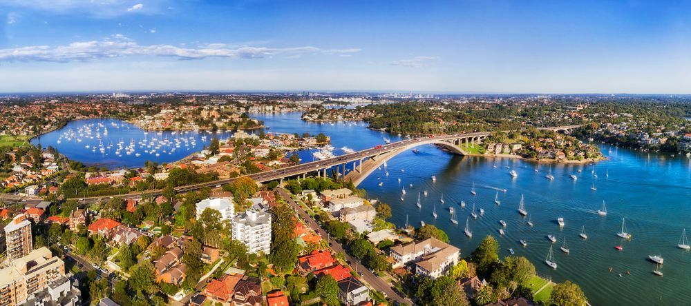 Aerial Panoramic View of a Bridge — Real Engineering In Seven Hills, NSW