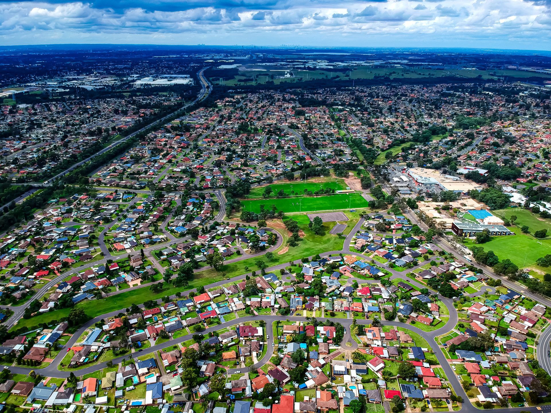 Aerial View Of A City — Real Engineering In Ingleburn, NSW