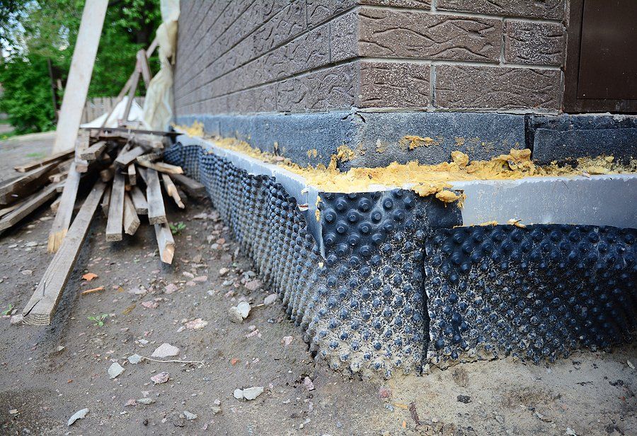 house waterproofing under installation
