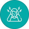 A green icon of a triangle with an exclamation point and two hands.