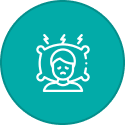 A green icon of a triangle with an exclamation point and two hands.