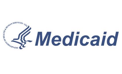Medicaid logo with the Department of Health & Human Services emblem on the left and the word