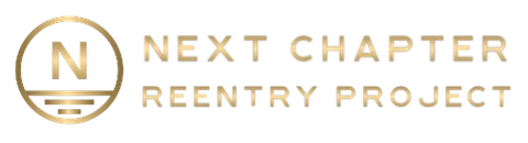 A logo for the next chapter reentry project.