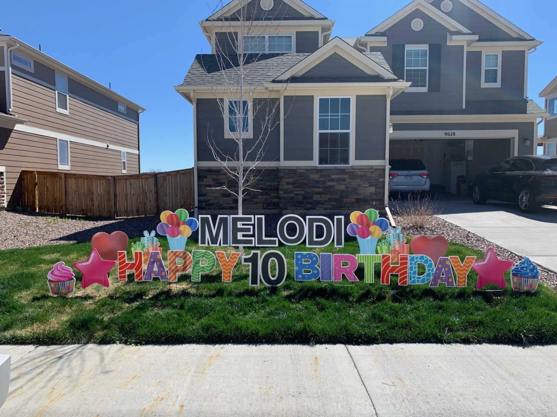 Birthday Yard Sign, Rent A Sign Near Me, Card Your Yard, Denver, CO