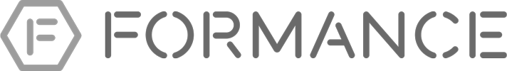 Logo with a hexagonal shape and the letter