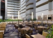 Hotel atrium and dining