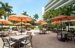 Poolside terrace