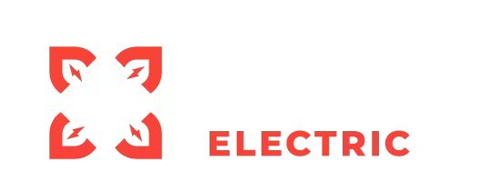 The logo for Enclave Electric is red and blue.