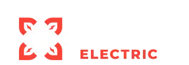 The logo for Enclave Electric is red and blue.