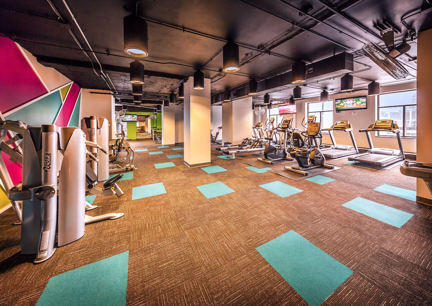 24 hour fitness center at Circle City in Indianapolis, IN.