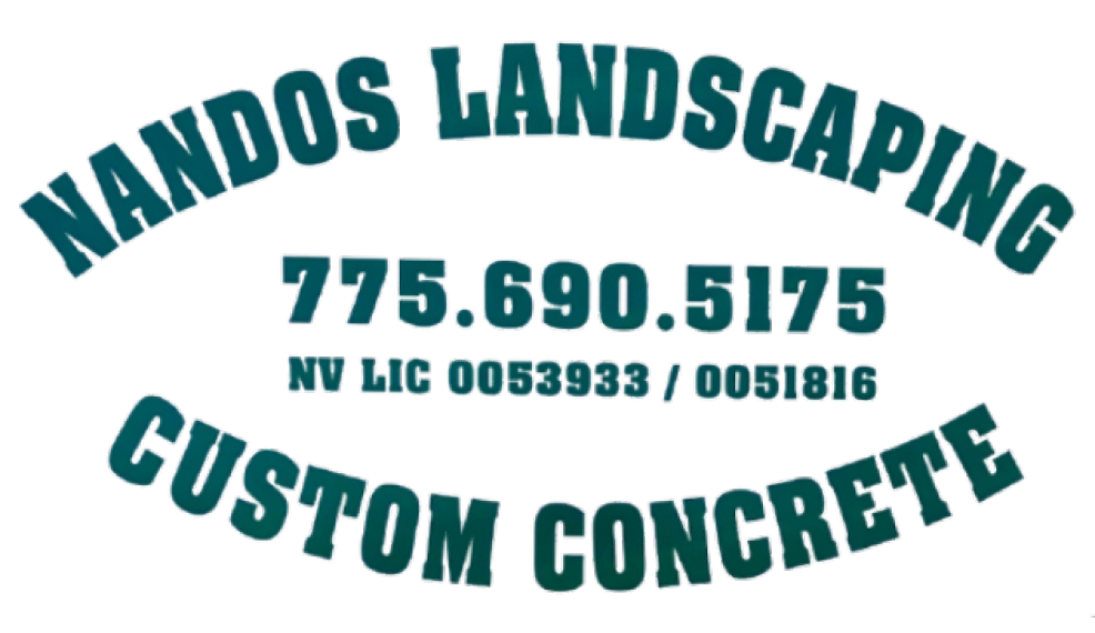 Nando’s Landscaping Custom Concrete A logo for nandos landscaping custom concrete