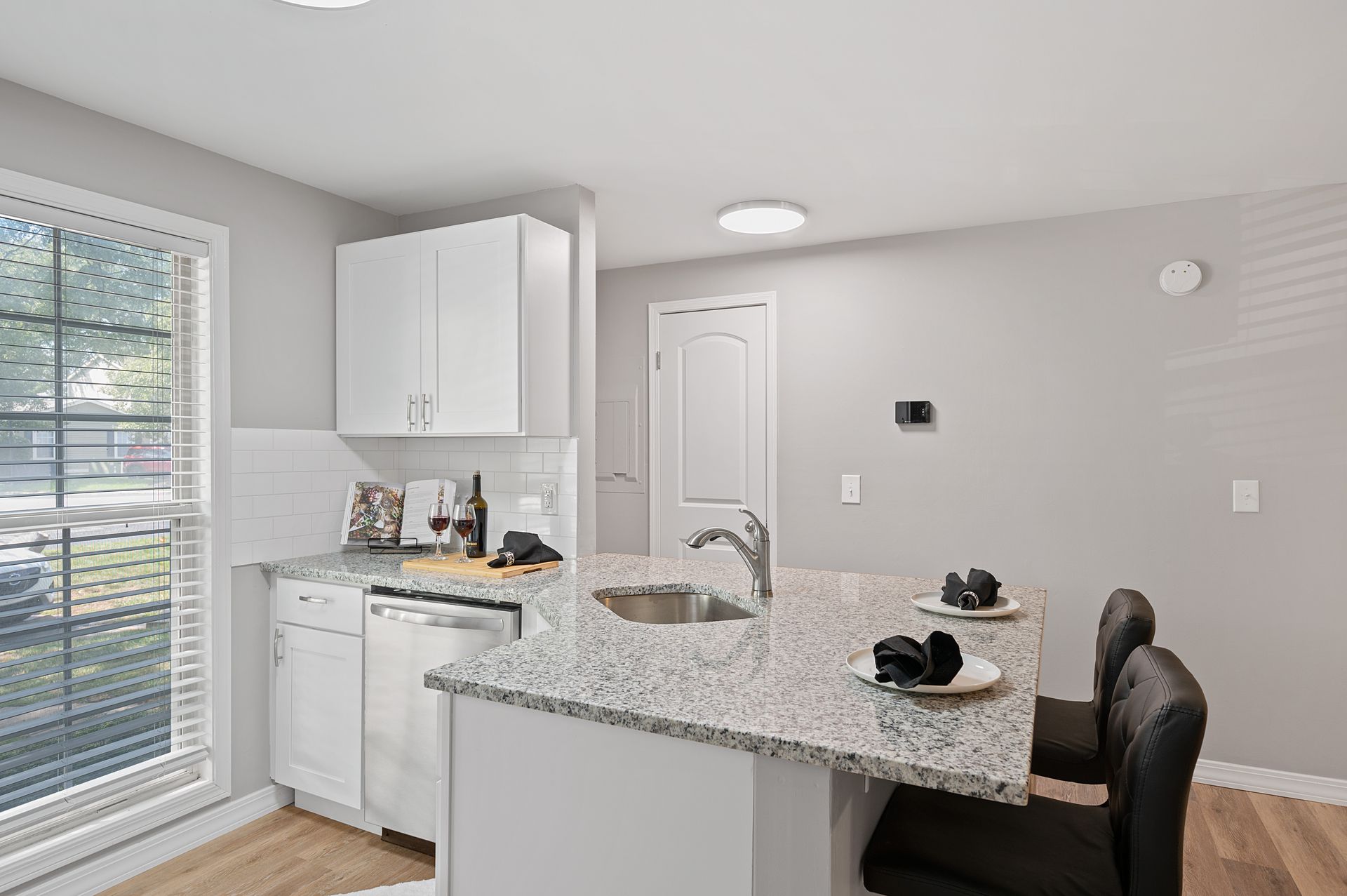 Image of the expansive island in the Berwick floor plan