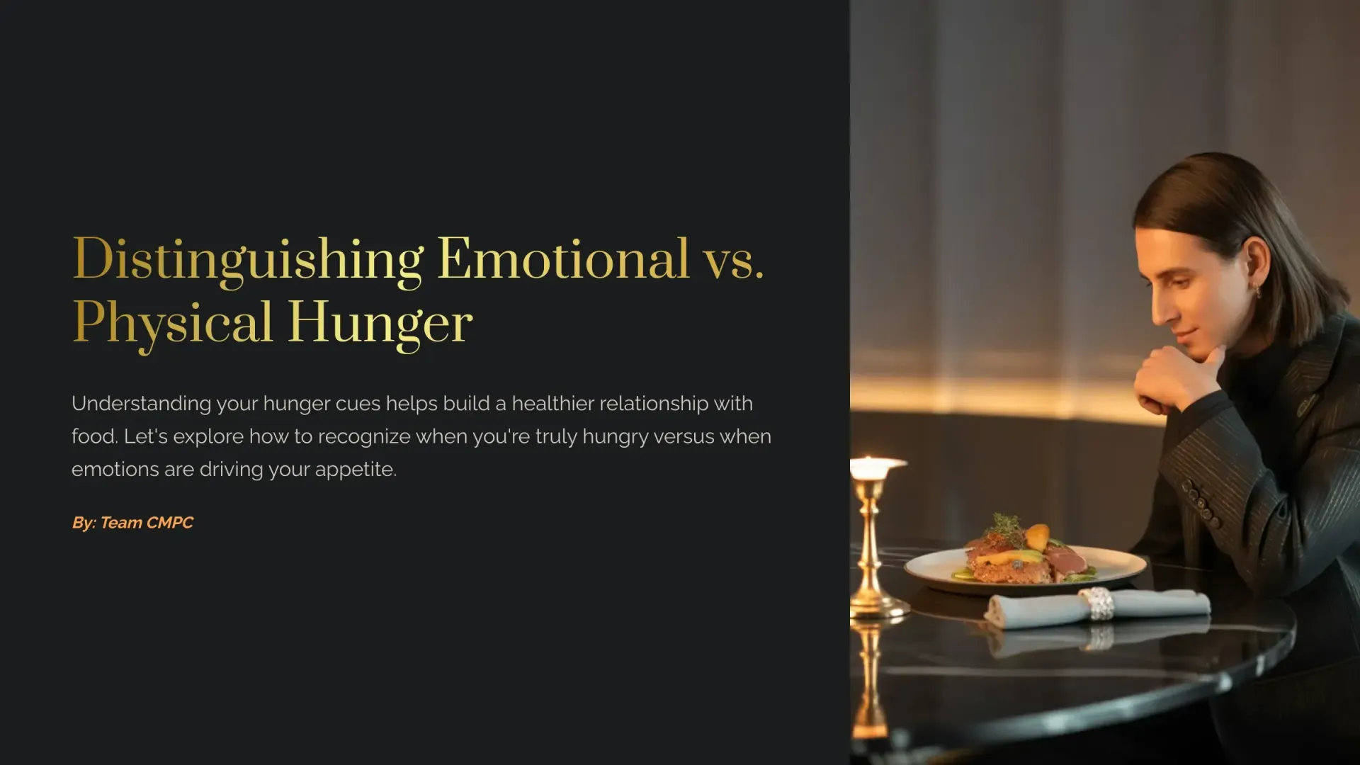 Distinguishing Emotional vs Physical Hunger
