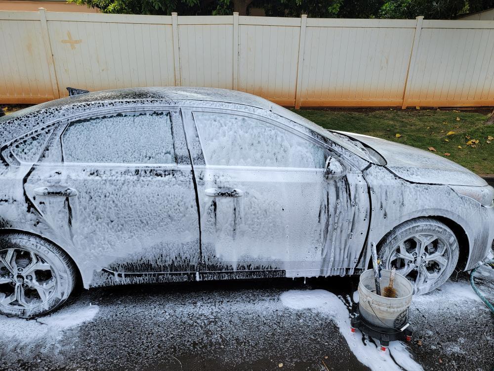 Car Getting Hand Washed