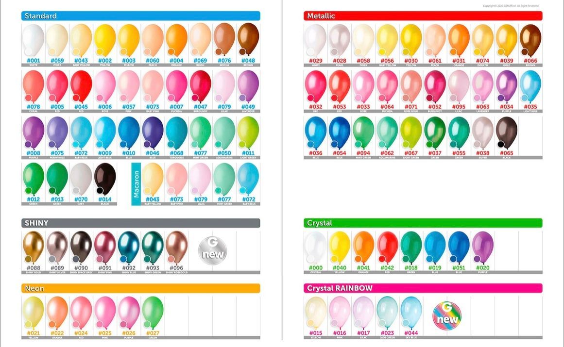 A bunch of different colored balloons on a white background