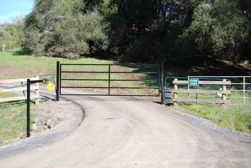 Gate and Split Rail Fence — Rohnert Park, CA — Northgates Motion