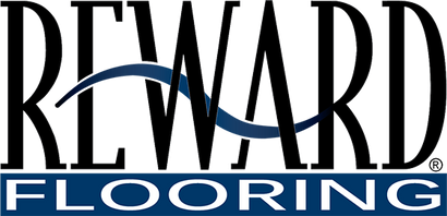 Logo for Reward Flooring: Black text