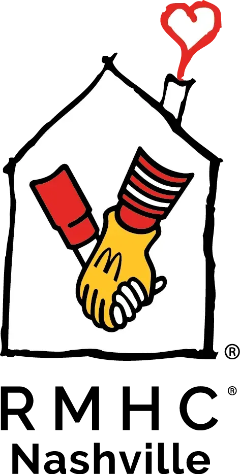 RMHC Nashville logo with hands holding a heart in a house outline