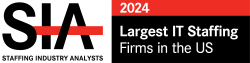 SIA Staffing Industry Analysts 2024 badge for Largest IT Staffing Firms in the US.