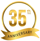 35th anniversary badge 35th anniversary badge
