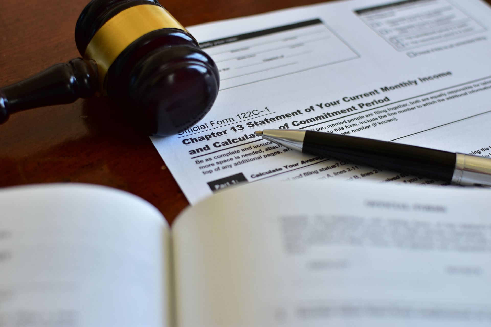 Chapter 13 bankruptcy form for debt reorganization and repayment plan.